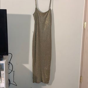 Gold dress